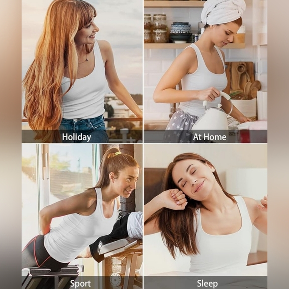 Air Curvey Set Of 3 Sleeveless Tank Tops Women's Size XL - Picture 5 of 9